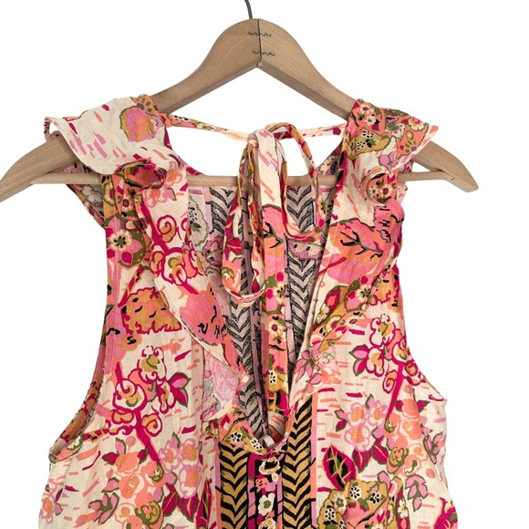Free People | Summer In Tulum Tunic - Pink Combo Size Small - Picture 6 of 13